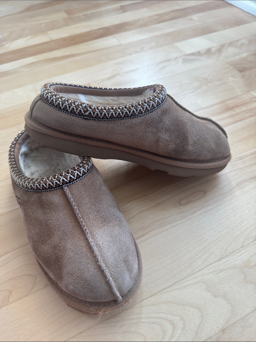 UGG Tasman 2 Slippers Sandals Sherpa Mule Shoes Chestnut Size 7